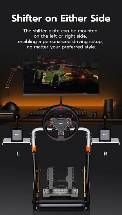PXN A11 Foldable Racing Wheel Stand, Adjustable Height & Pedal Angle, Compatible racing wheel PXN, Logitech G29/G923, Thrustmaster, Fanatec, MOZA - Image 4