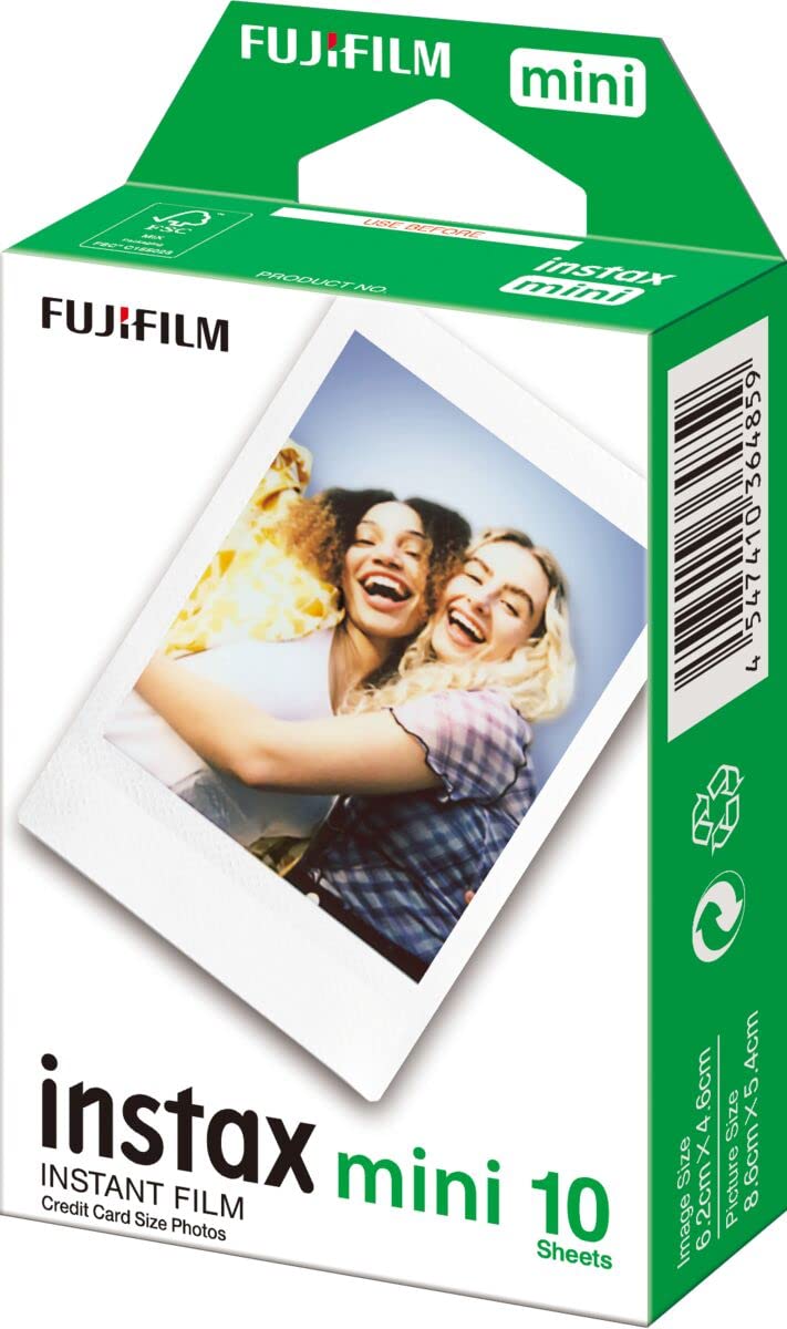 Fujifilm Instax Mini Single Pack 10 Sheets Instant Film for Fuji Instant Cameras - Image 1
