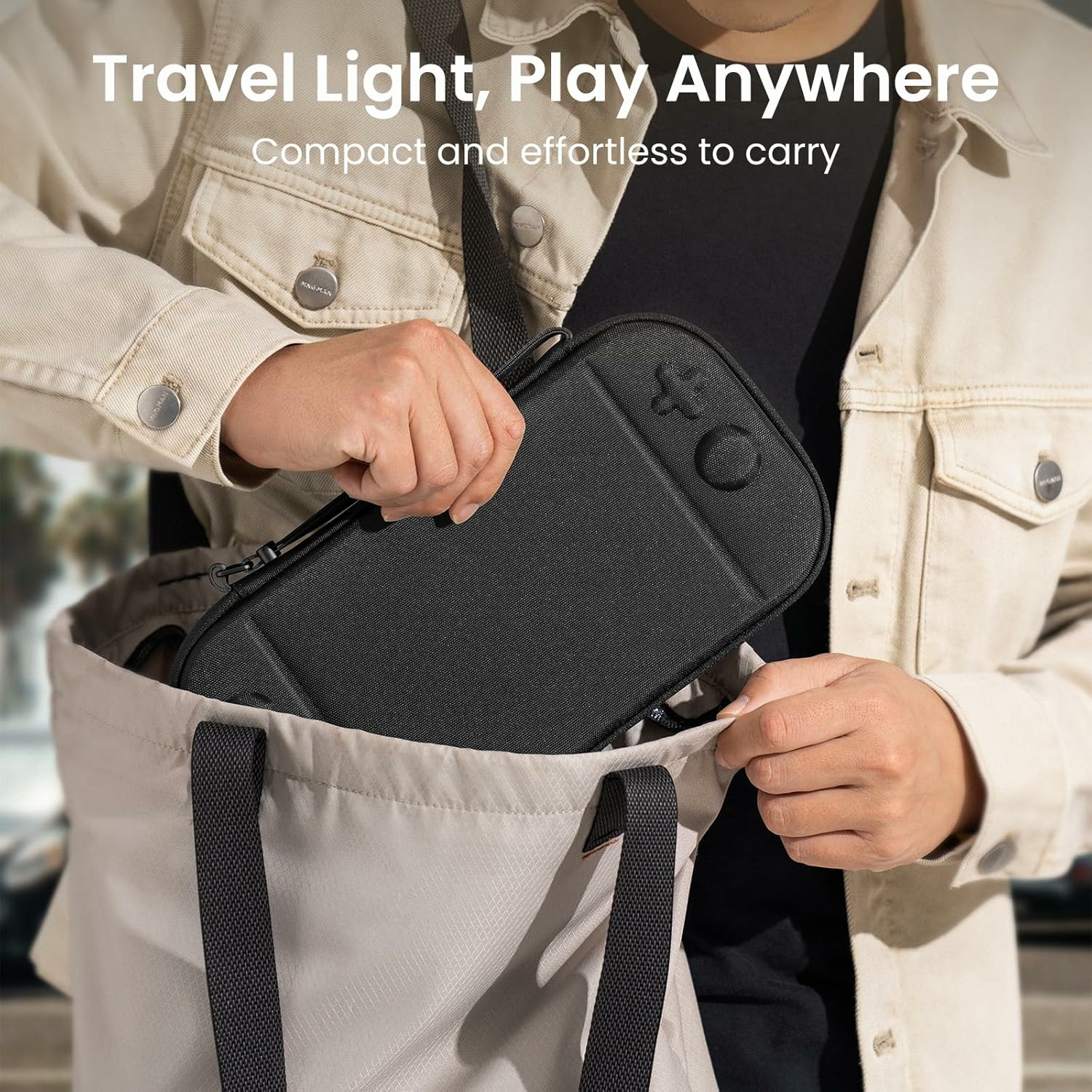 Travel Carrying Case for Nintendo Switch 2  Storage Organizer 10 Games Cartridges Protective Hard Shell Portable Travel Carry Bag Handbag Pouch  Black - Image 4