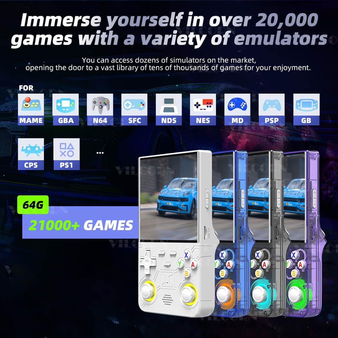 R36 Ultra Retro Game Console 4inch IPS, 64GB storage 15k+ preloaded Games, Portable Handheld for Kids/Adults (Black) R36 Ultra Retro Game Console 4inch IPS, 64GB storage 15k+ preloaded Games, Portable Handheld for Kids/Adults (Black) - Image 7