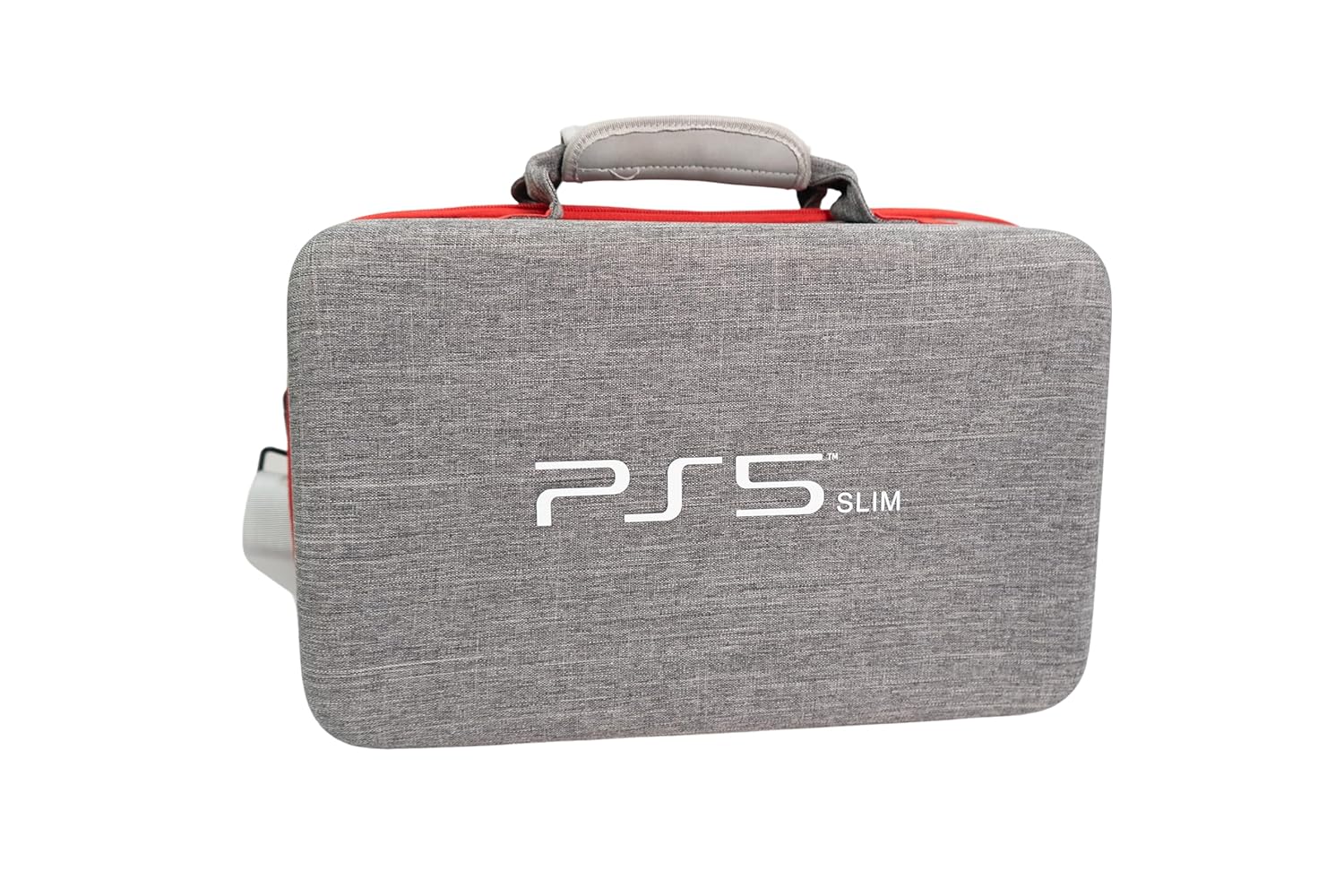 PS5 Slim Carrying Travel case Console Gamepad Controller Headphone Travel Bag, Playstation 5 Slim Accessories Grey - Image 1