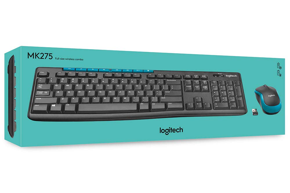 Logitech MK275 Full Size USB Wireless Keyboard Mouse Combo Set For Windows Logitech MK275 Full Size USB Wireless Keyboard Mouse Combo Set For Windows - Image 3
