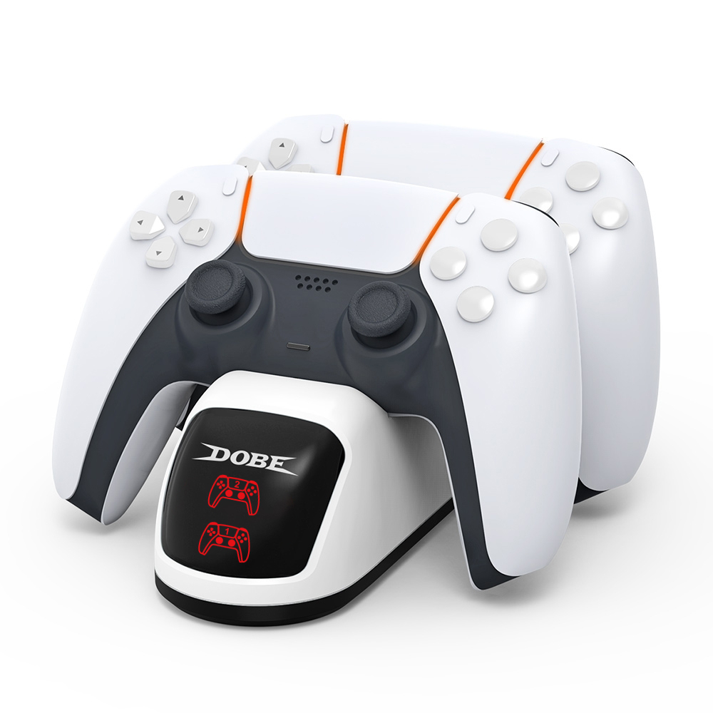 DOBE TP5 0515X PS5 controller, Edge Dual charging dock White - Image 1
