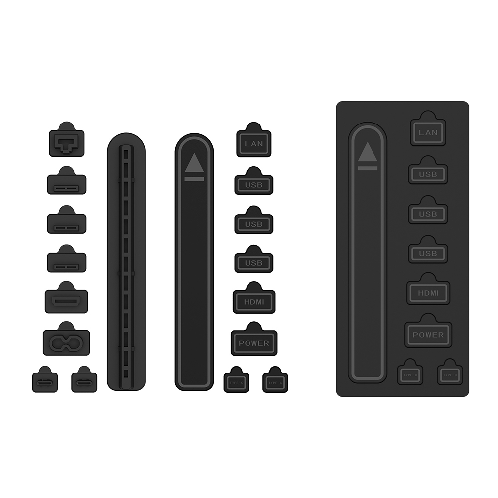 Dobe TPS-5519 PS5 Dust Cover Kit, Cooling Fan Dust Filter And Silicone Port Plugs Set, High-Density Breathable Mesh, Dust Protection, Air Intake - Image 4