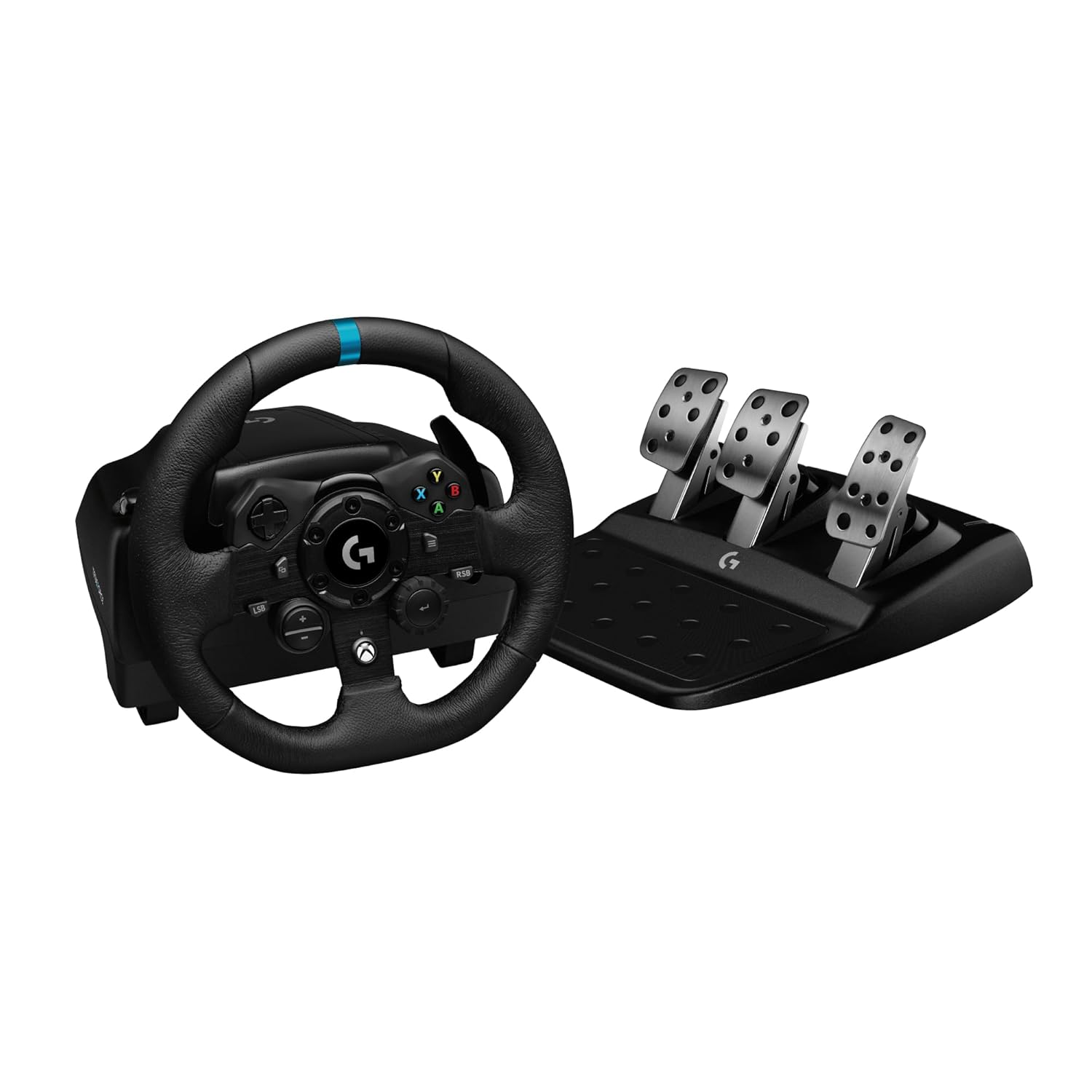 Logitech G923 Racing Wheel and Pedals for Xbox X|S, Xbox One and PC Featuring TRUEFORCE up to 1000 Hz Force Feedback, Responsive Pedal, Clutch Control - Image 2