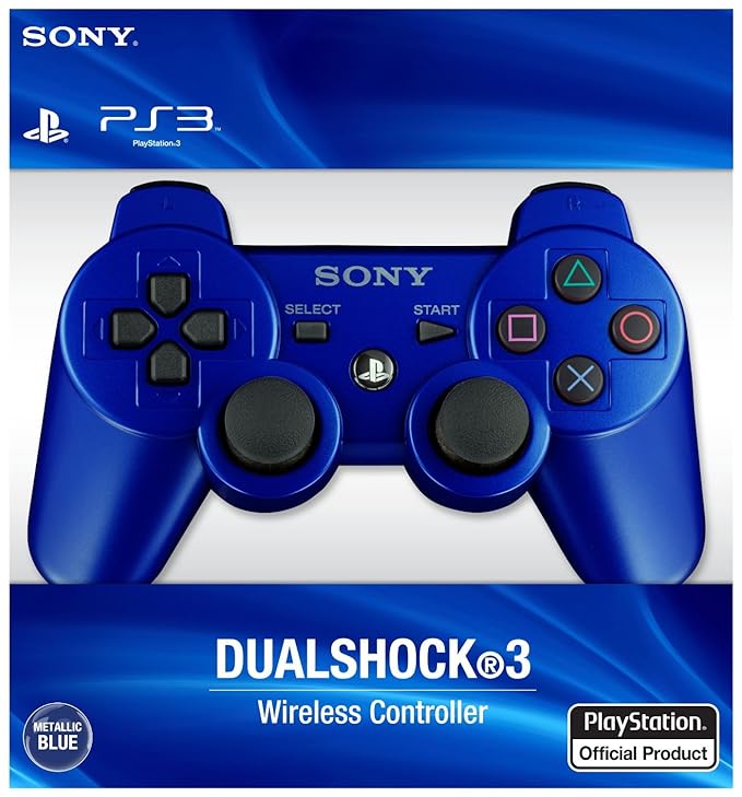 SONY Original PS3 Dual Shock 3 Wireless Controller Blue Unboxed  ( Preowned ) - Image 3