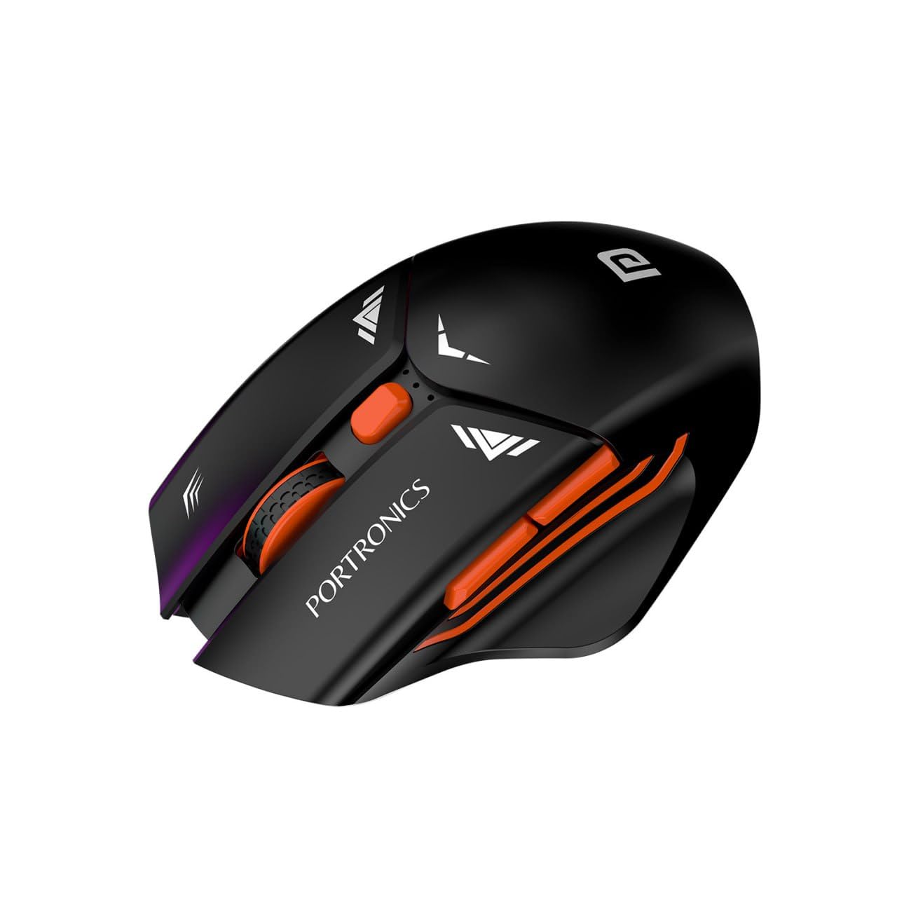 Portronics POR 2385 Vader Pro Wireless Gaming Mouse, 2.4 GHz Receiver, 6 Buttons, Thumb Support, High-Precision Tracking, Ergonomical, Midnight Black - Image 6