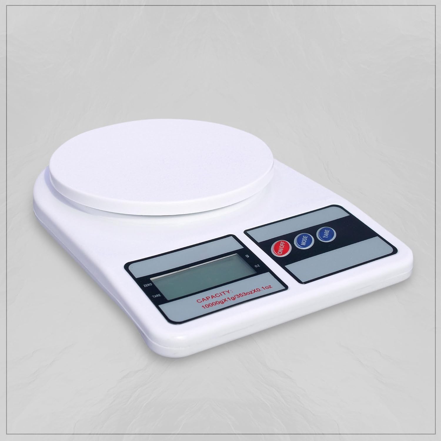 Digital Kitchen Weighing Scale, 10Kg x 1g Precision, Food Scale with LCD Display for Cooking, Baking, Meal Prep And Healthy Diet White - Image 7