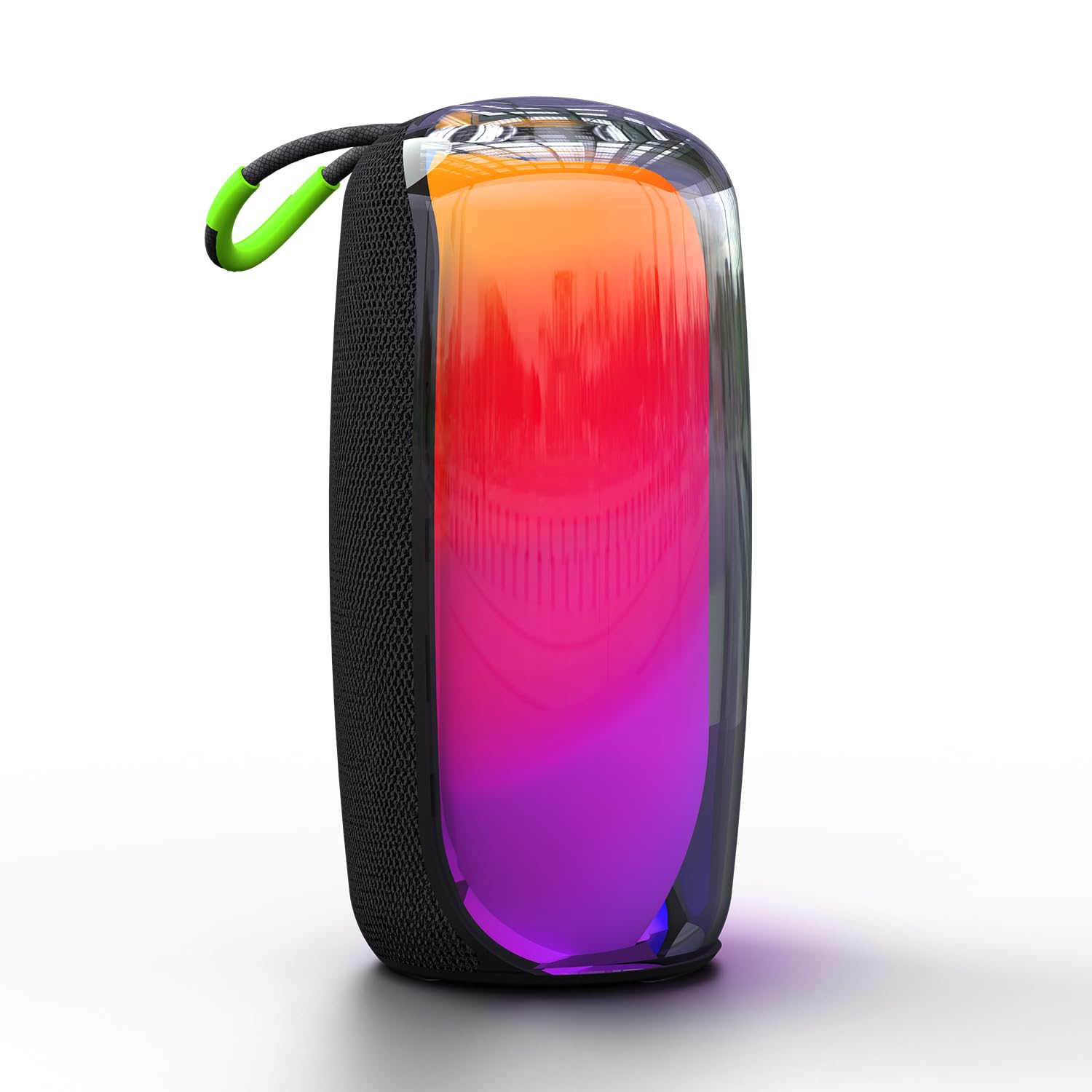iGear Apollo 20W Portable Bluetooth Party Speaker, 360° Surround, 180° LED Light, TWS, BT 5.3, FM, USB, TF/SD Card, AUX, 6 Light, Twin Pairing Black - Image 1
