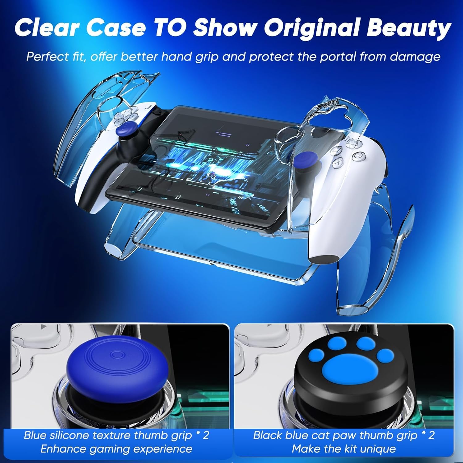 Playstation PS PORTAL 6 in 1 Hard Carrying Case with Protective Cover - Image 2