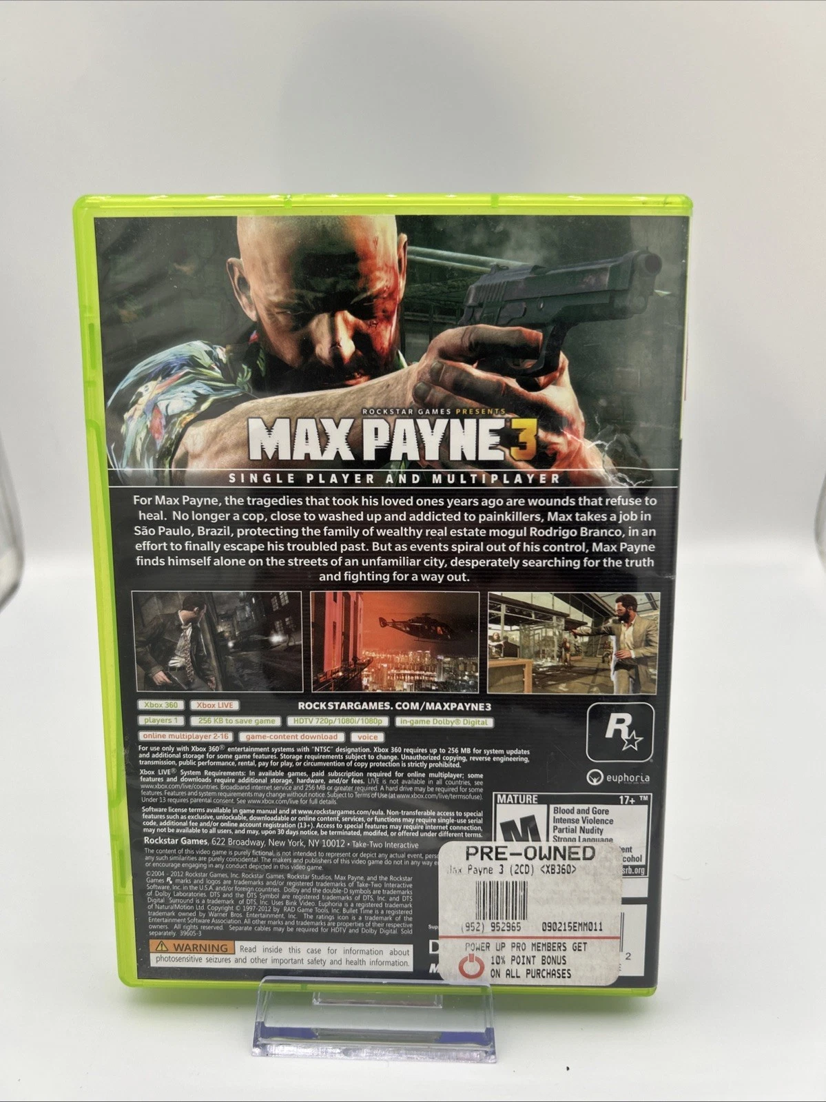 Max Payne 3 Xbox 360 NTSC ( Preowned ) - Image 3