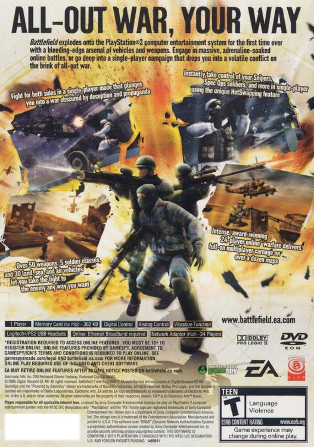 Battlefield 2 Modern Combat PS2 ( Preowned ) - Image 2