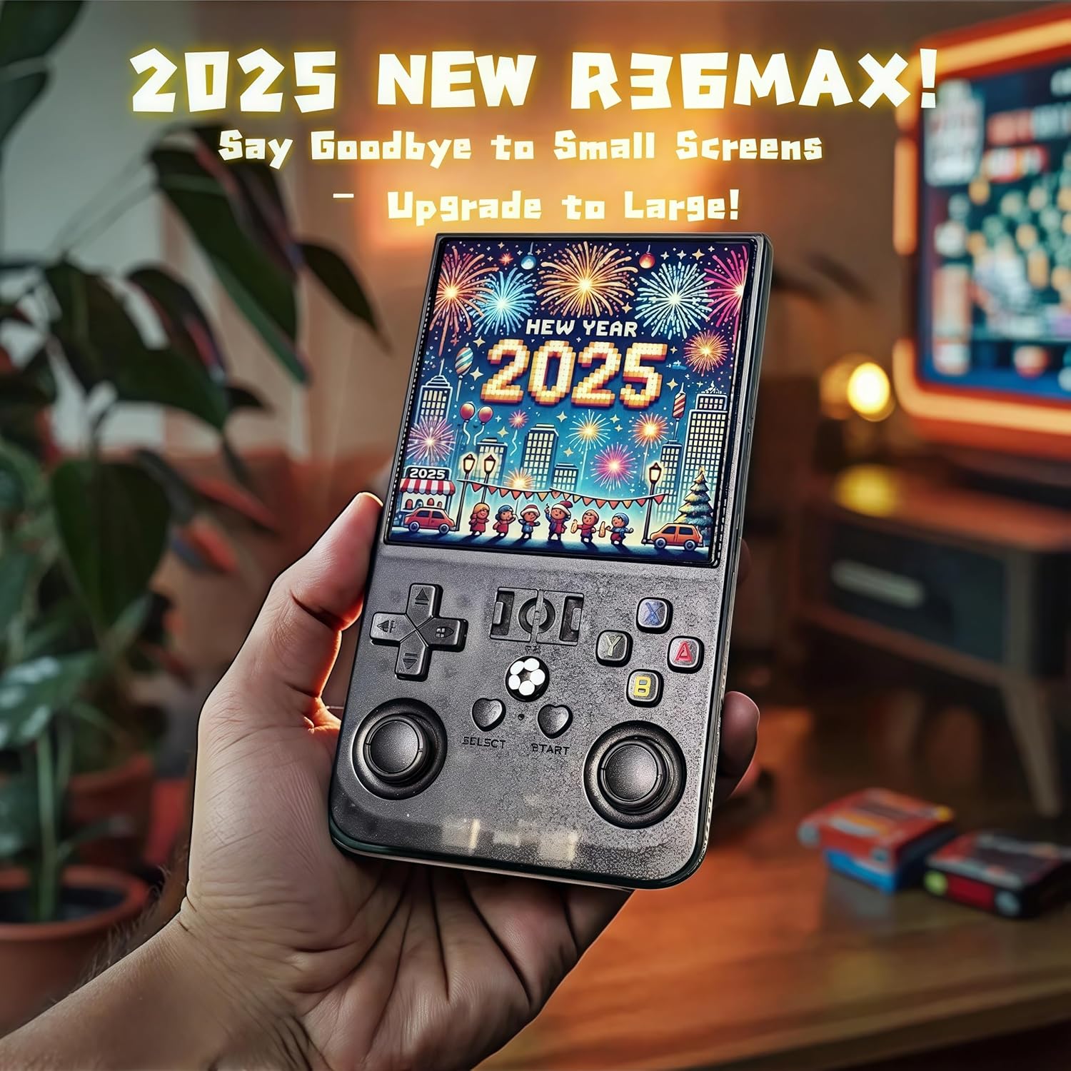 R36MAX 64gb Retro Handheld Game Console Black - Image 4
