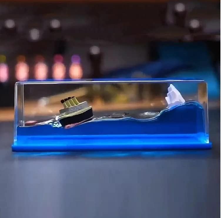 Titanic Wave Cruise Ship, Liquid Ship Nautical Showpiece For Show Piece Decor, Acrylic Car - Image 6