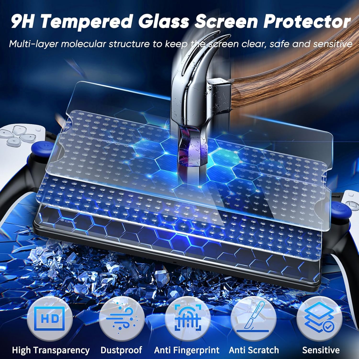 Playstation PS PORTAL 6 in 1 Hard Carrying Case with Protective Cover - Image 3