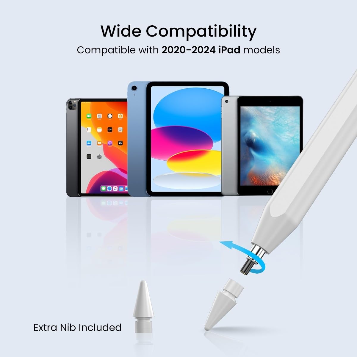 Portronics POR 2757 Glide Stylus Pencil for iPads Only, Angle Tilt Sensitivity, Palm Rejection, Attaches Magnetically, Battery LED Indicator, Type-C Charging, Only for iPads Released Between 2020 & 2024 Portronics POR 2757 Glide Stylus Pencil for iPads Only, Angle Tilt Sensitivity, Palm Rejection, Attaches Magnetically, Battery LED Indicator, Type-C Charging, Only for iPads Released Between 2020 & 2024 - Image 9