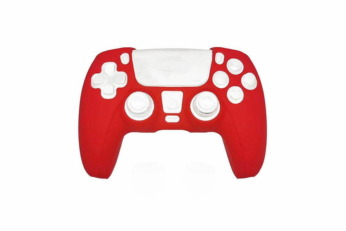 Dobe Silicon Case Cover for PS5 Controller TP-0512 Silicone Skin for PS5 Controller Red - Image 1
