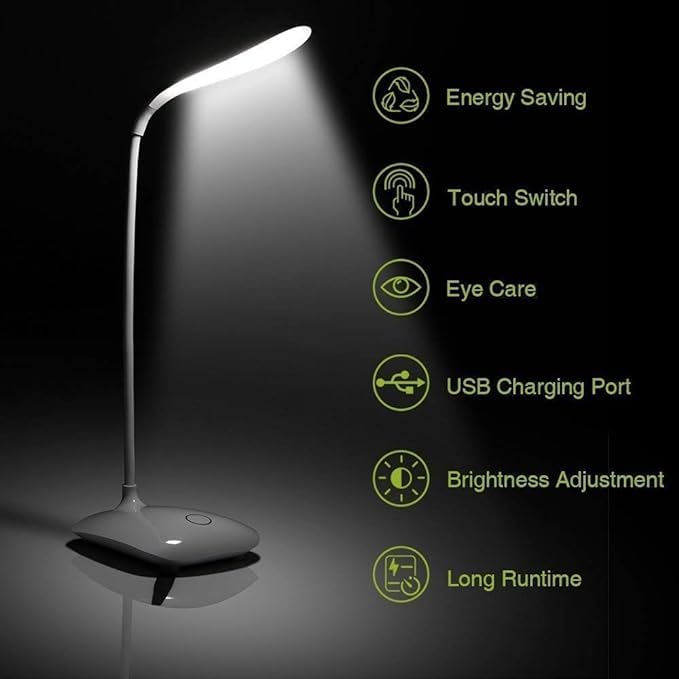 Folding Touch Adjustable Light Lamp, Love Eye Soft Light, Reading Eye Lamp with Touch Luminosity Control - Long-Lasting, Shadow-Free, Durable Charging - Image 2