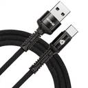 Accede A1007 Revo Plus Type C Charging Cable, Sturdy and Durable 2.4A Nylon Braided Black - Image 1