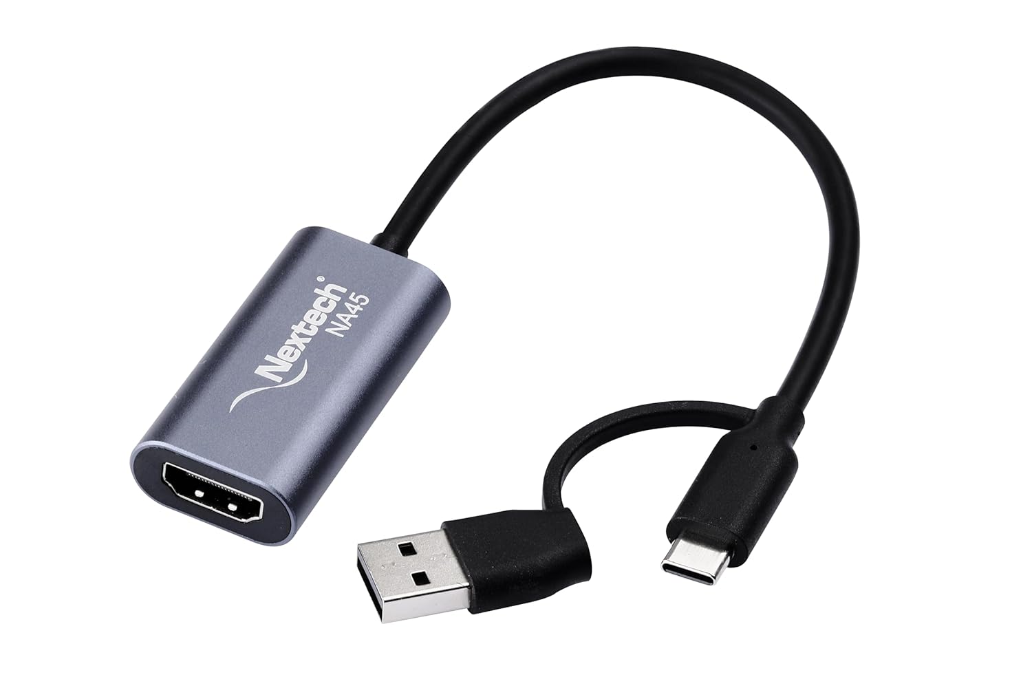 Nextech NA45 HDMI Video Capture Card with Dual USB, Ideal for Gaming, Streaming, Broadcasting, and Video Recording - Image 1