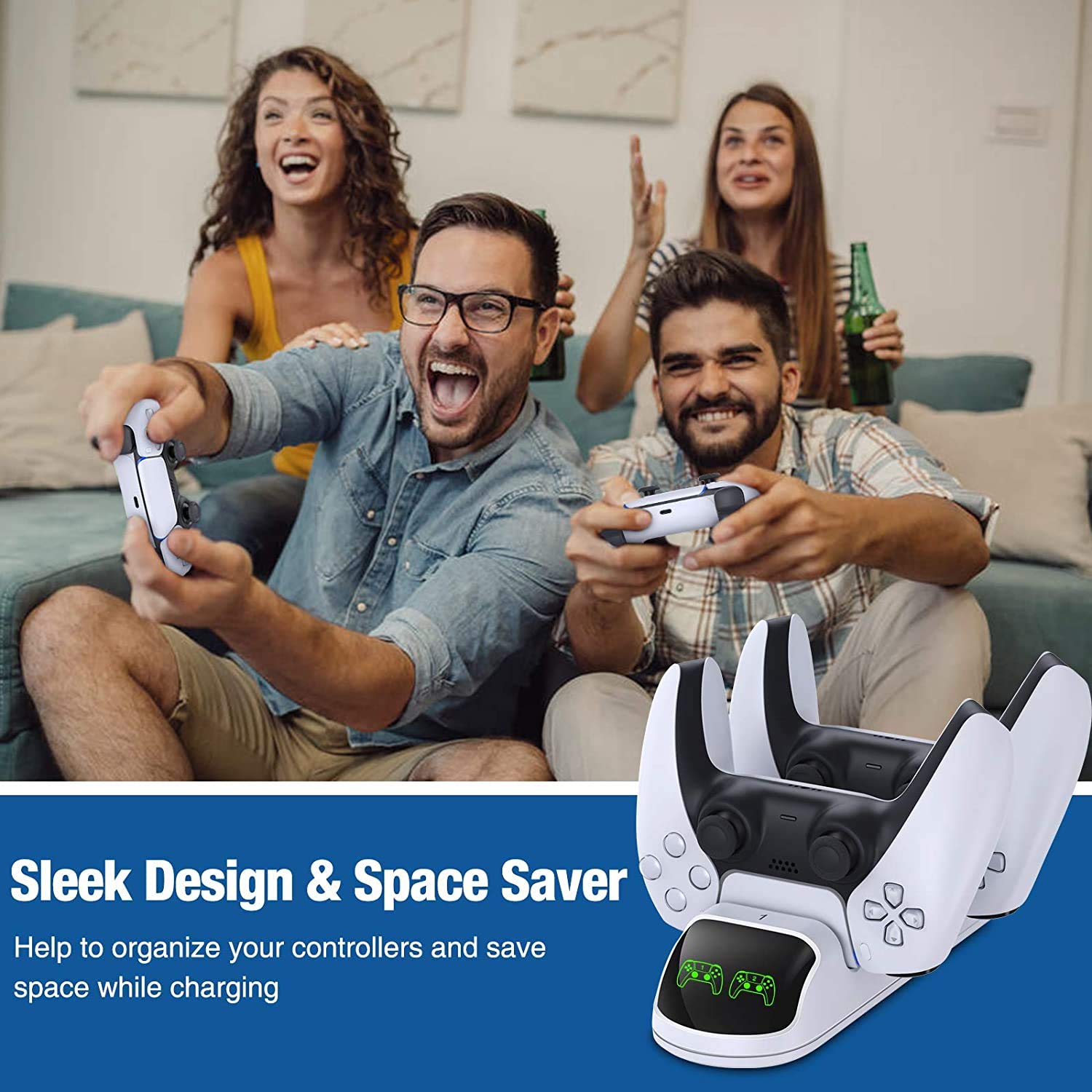 Dobe TP5-0506 Charging Dock For Playstation 5 Controller With LED indicator, Dual Type-C Fast Charging Dobe TP5-0506 Charging Dock For Playstation 5 Controller With LED indicator, Dual Type-C Fast Charging - Image 7