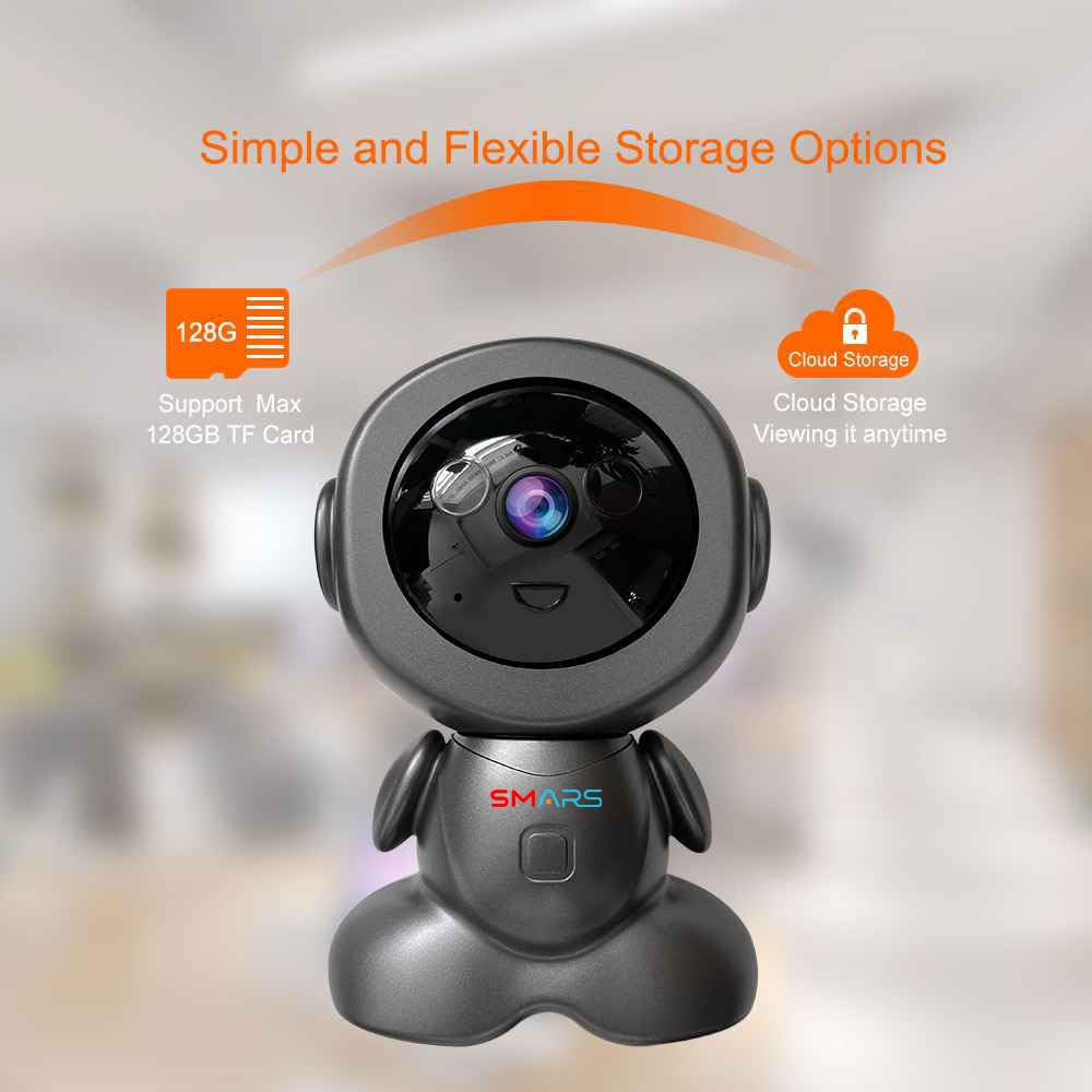 V380 4MP HD WiFi Robot CCTV Camera Audio And Video Recording,  Colour Night Vision,  Two Way Audio,  AI Motion Detection, 360° View,  Remote View - Image 4