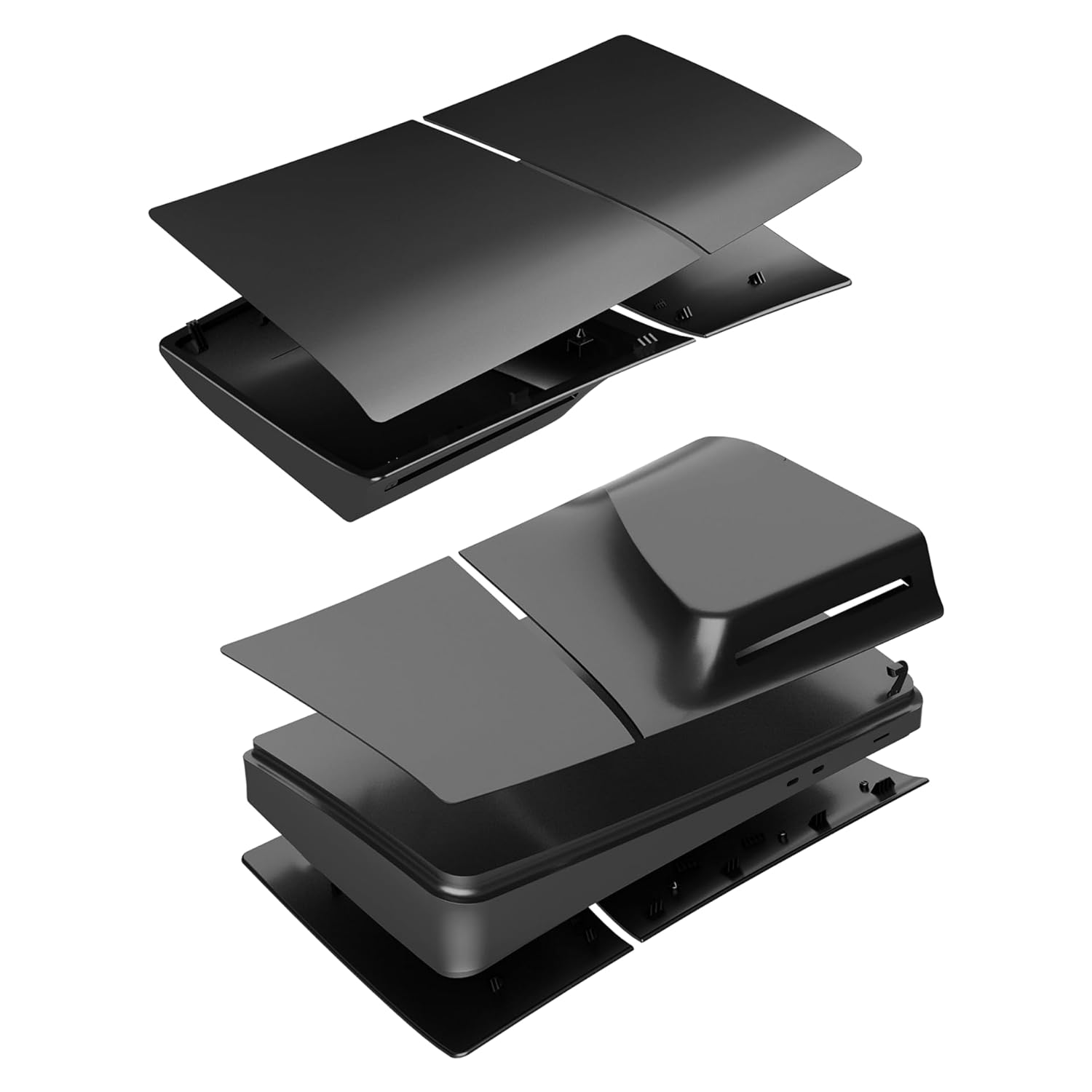 Faceplate For Ps5 Slim Disc Edition 4 Piece Set Black - Image 4