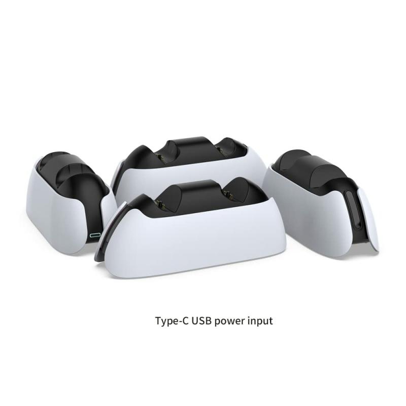 DOBE TP5 1501S For PS5 / PS5 DualSense Edge Controller Charging Stand Dual Gamepad Charging Base White - Image 4