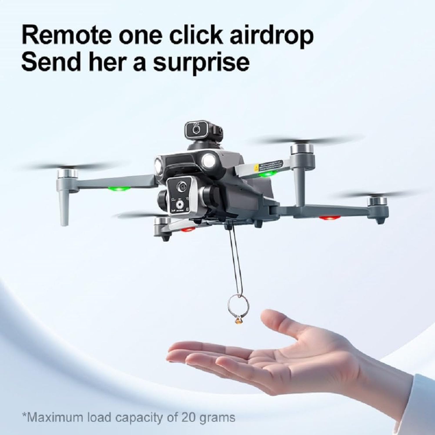K19 max GPS Drone 4.5-inch Screen Controller, SD card, 2 Batteries, Airdrop, Brushless Motor, Obstacle Avoidance GPS Drone 4K Camera,Carrying Case - Image 6
