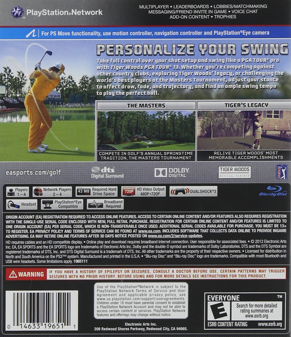 Tiger Woods PGA Tour 13 PS3 ( Preowned ) - Image 2