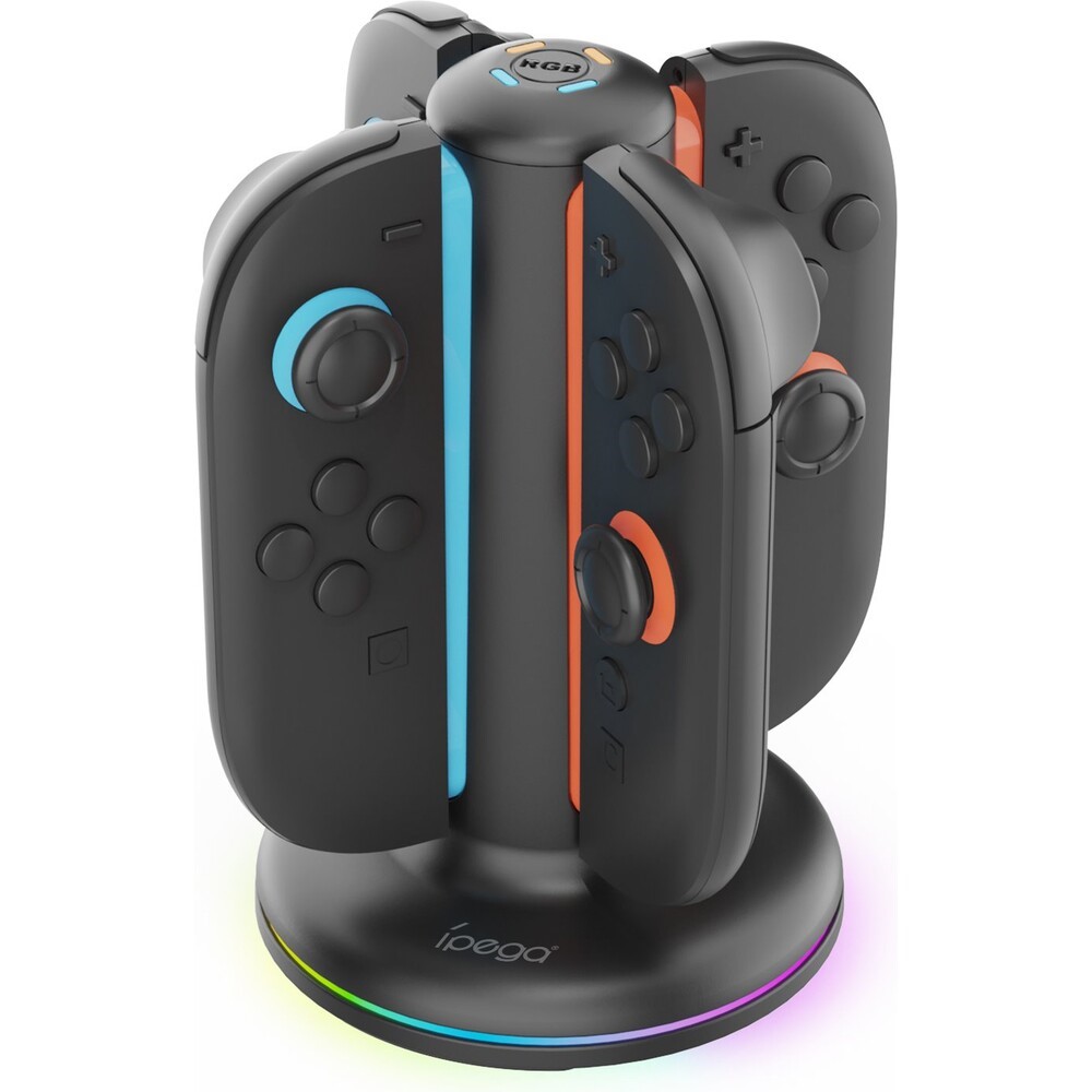 iPega Nintendo Switch 2 Joycons Charging Station with RGB for JoyCon Controllers Nintendo Switch 2 SW2052 Black - Image 5