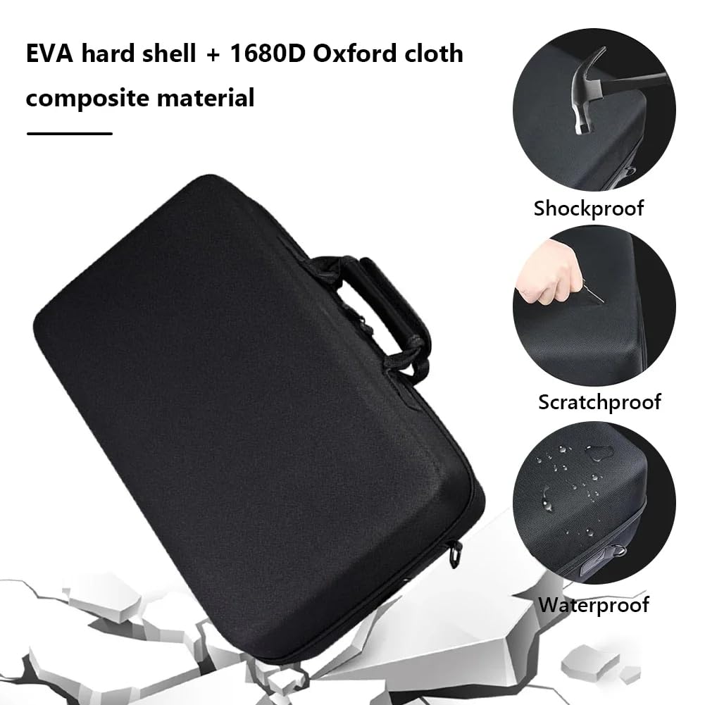 PS5 Slim Carrying Travel case Console Gamepad Controller Headphone Travel Bag, Playstation 5 Slim Accessories Black - Image 4