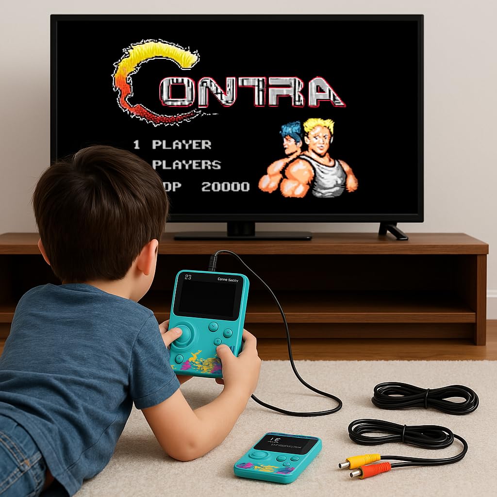 G5 500 in 1 Retro Video Game Box, Best Gift for Kids, 500 Games Like Mario, Contra, Tank, Bomber Man, Etc., Handheld Classic Game PAD Can Play On TV, Only for 1 Player. - Image 2
