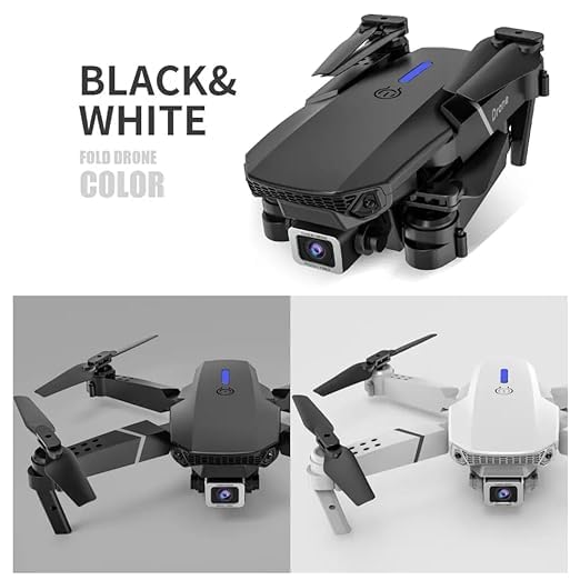 E88 Drone with 1080P Camera 2 Batteries One Key Take Off Land Altitude Hold Automatic Avoidance Obstacles 360° Flip with Aerial Photography Drone Multicolor - Image 6