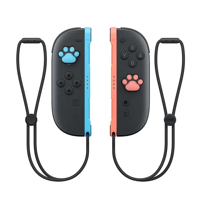 IINE Cat Paw Theme Thumb Grip Caps Switch 2 Joycon Controller, Gamed Theme Joystick Cover Compatible with Nintendo Switch 2 - Image 4