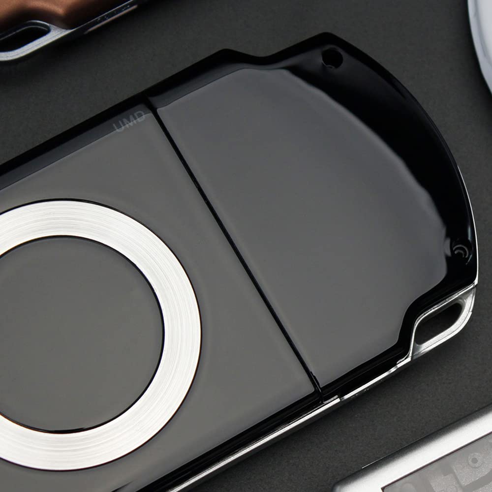 Full Housing Shell Faceplate Case Parts Replacement Compatible for PSP 2000 / 2001 / 2002 Console Color Black - Image 5