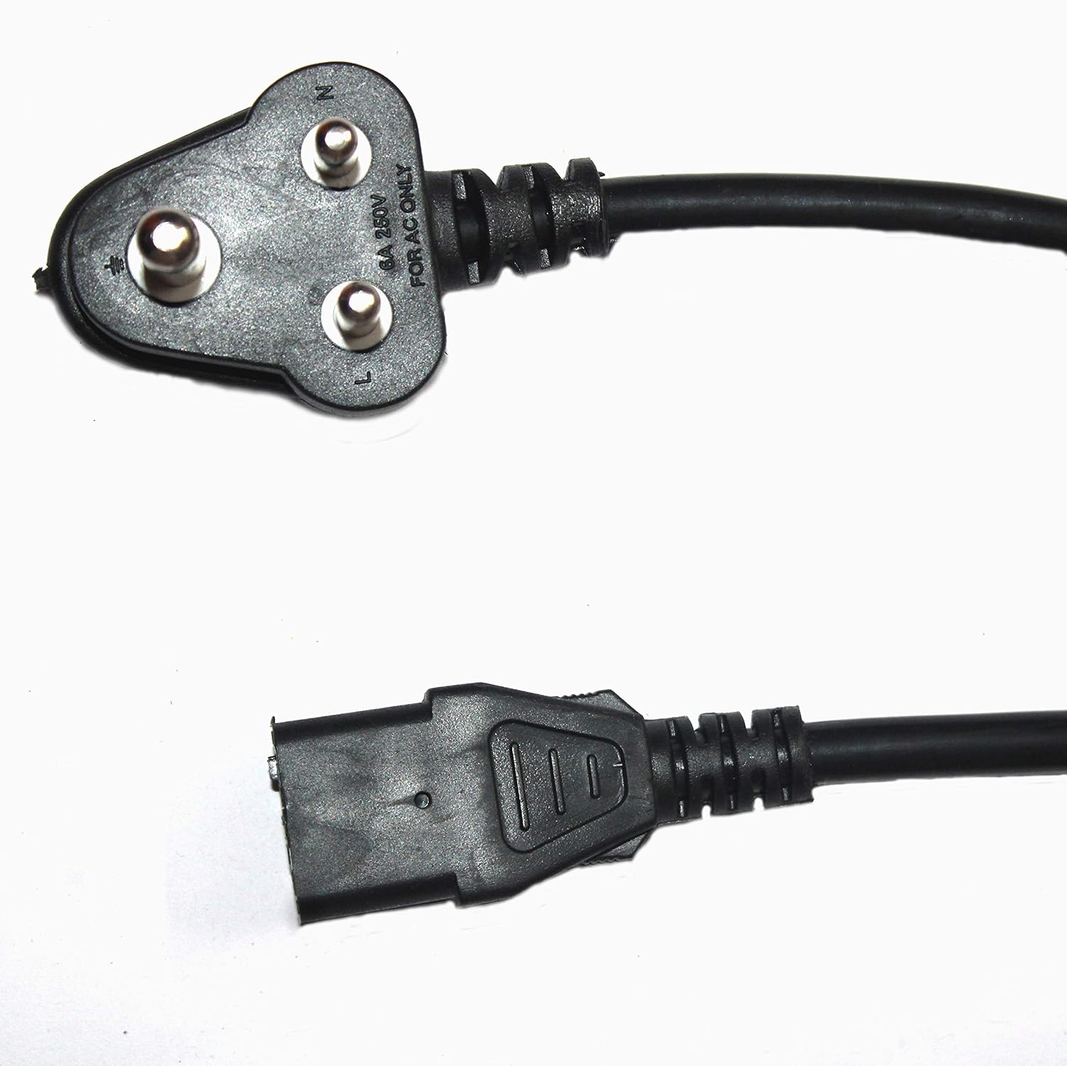 Ranz Super Deluxe Computer Power Cable IEC for Desktop/PC SMPS Power Cable 1.5 Meter (Black) - Image 2
