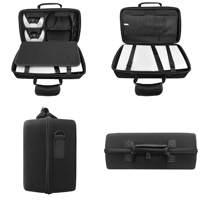 PS5 PRO Travel Hard Carrying Case For Disc & Digital Edition Black - Image 4