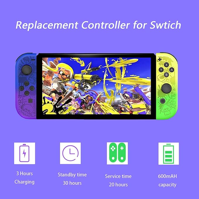 Nintendo Switch JoyCon Splatoon 3 Special Edition Wireless Controller - Image 4