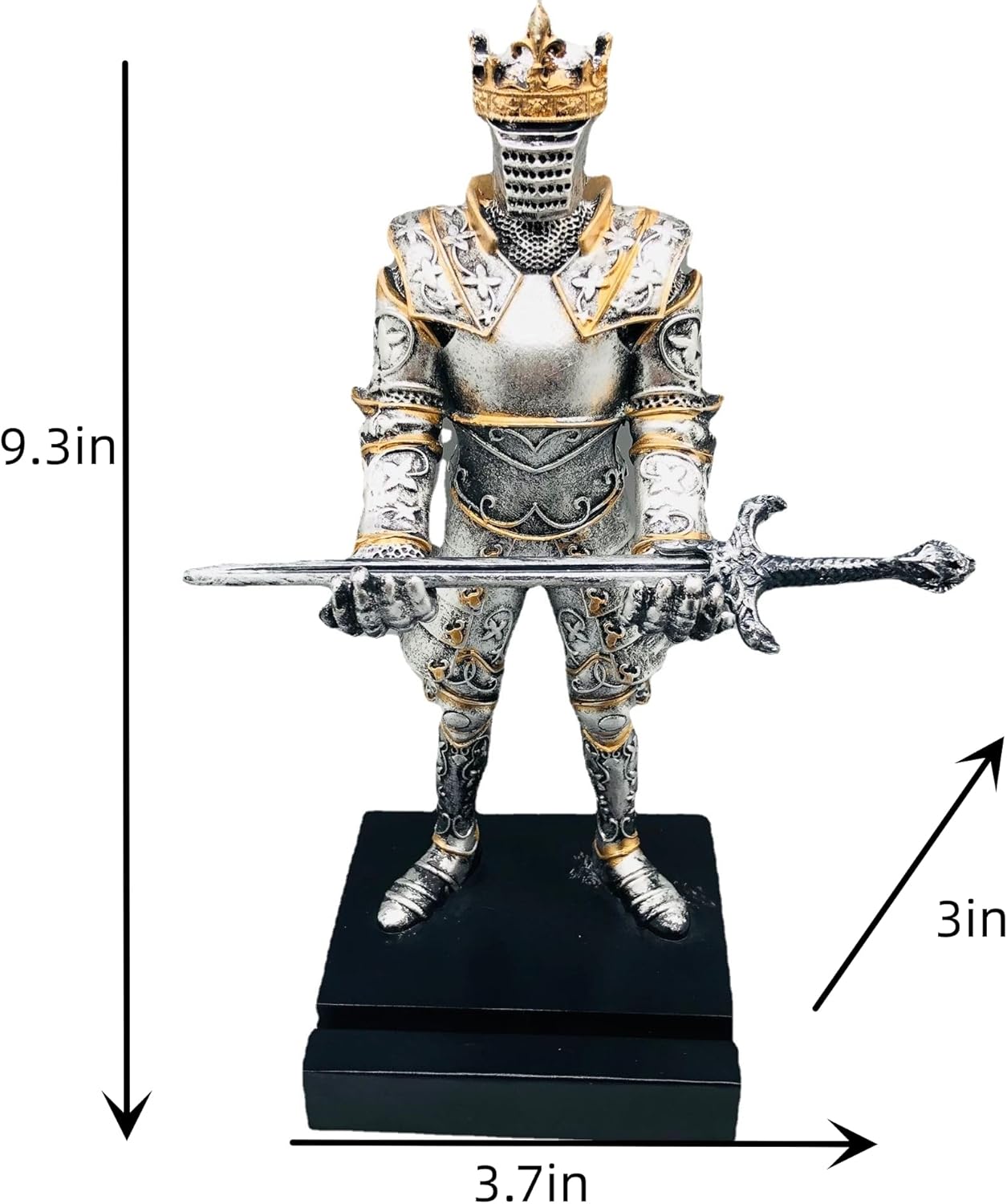 Kings Guard Knight Standing Kneeling Pen Holder Magnetic Knight Stand Holder for Gamepad,Phones Office Desk Supplies Ornament Figure for Gamers & Fans Kings Guard Knight Standing Kneeling Pen Holder Magnetic Knight Stand Holder for Gamepad,Phones Office Desk Supplies Ornament Figure for Gamers & Fans - Image 6