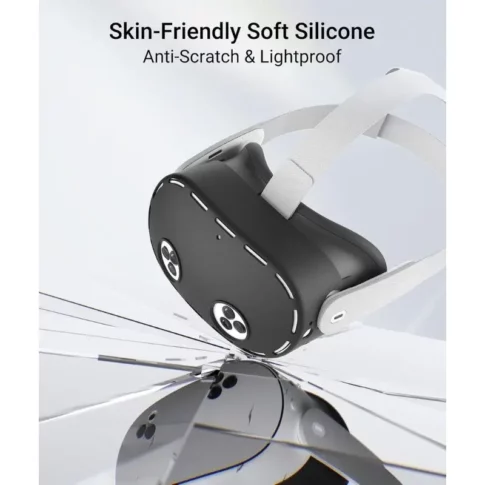 Premium Meta Quest 3S Front Silicone Cover Case With 2 Thumb Grips - Image 3