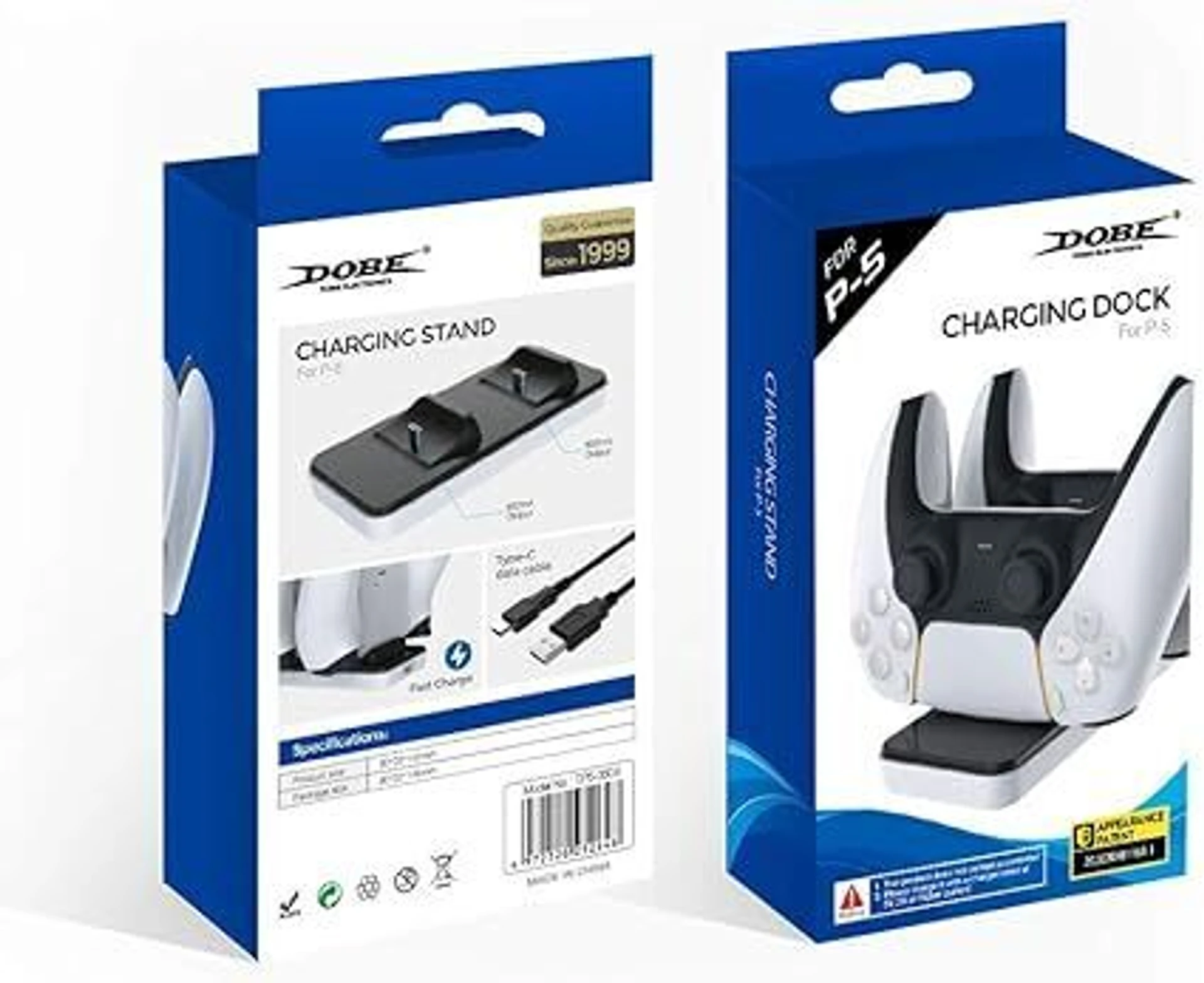 DOBE TP5-0591 PS5 Charging Dock, Dual Controller Fast Charger,Charging Dock, LED Indicator, Overcharge Protection, Compact And Durable - Image 1