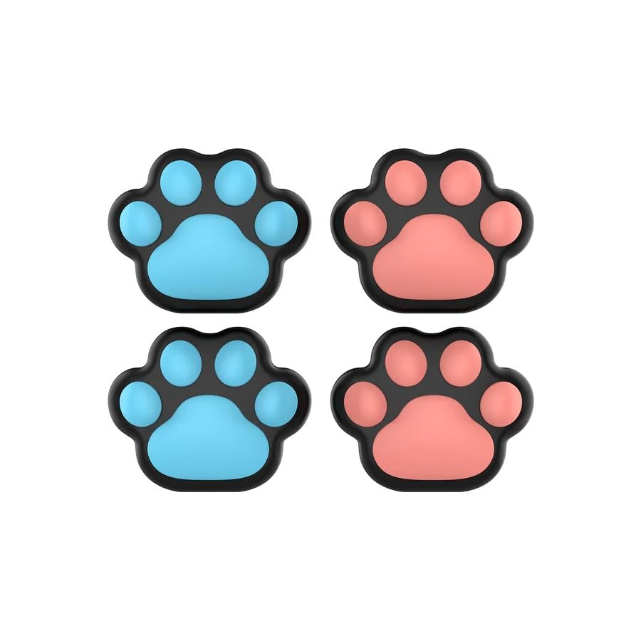 IINE Cat Paw Theme Thumb Grip Caps Switch 2 Joycon Controller, Gamed Theme Joystick Cover Compatible with Nintendo Switch 2 - Image 3