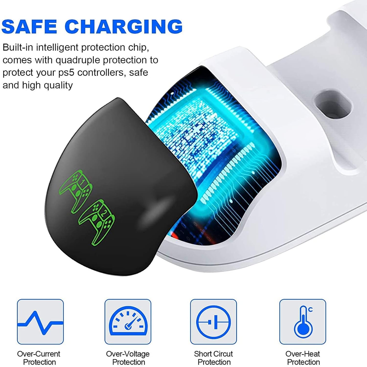 Dobe TP5-0506 Charging Dock For Playstation 5 Controller With LED indicator, Dual Type-C Fast Charging Dobe TP5-0506 Charging Dock For Playstation 5 Controller With LED indicator, Dual Type-C Fast Charging - Image 5