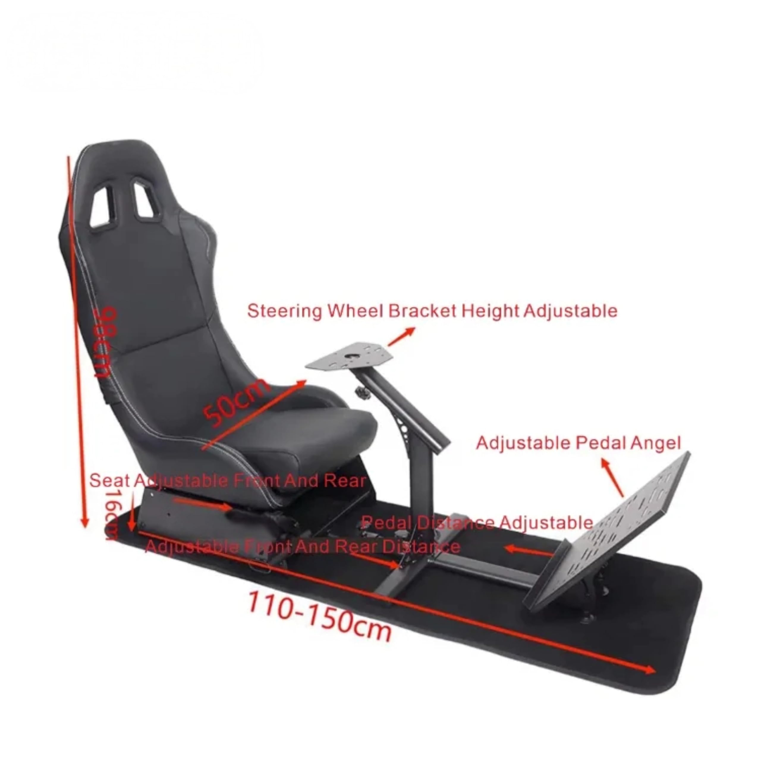 GY Game Seat Racing Simulator Cockpit Metal Frame Driving Game Race Chair Cockpit Racing Game Simulator Seat for Logitech G25,G27,G29,G920 - Image 8