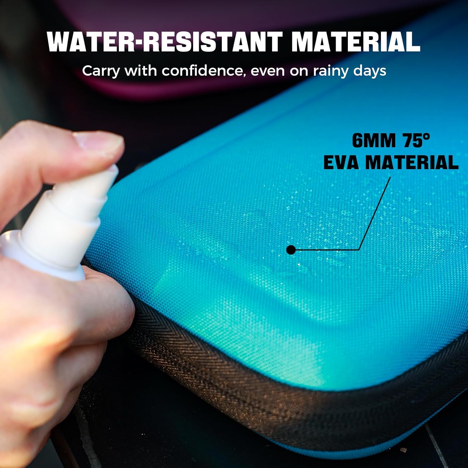 IINE Carry Case for Switch 2 Console, Protective Hard Shell Travel Storage Pouch with Mesh Bag, Durable Protective Bag Switch 2 Accessories EVA Case, Gradient Blue L1067 - Image 6