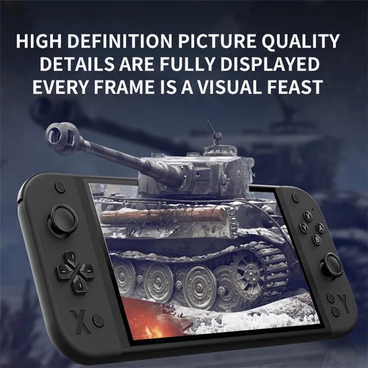 G90 7 Inch IPS HD Screen Handheld Game Console Multi-System Emulator Arcade Gaming Controller Black - Image 6