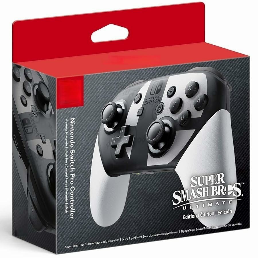 Nintendo Switch Compatible Pro Controller Super Smash Bros Edition - Image 1