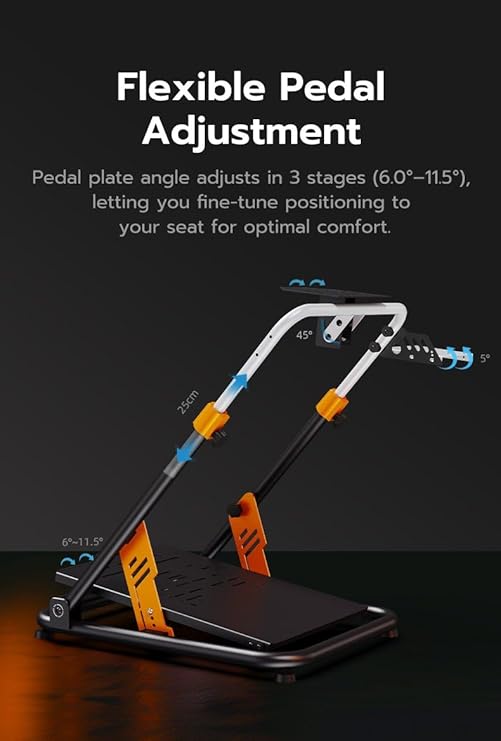 PXN A11 Foldable Racing Wheel Stand, Adjustable Height & Pedal Angle, Compatible racing wheel PXN, Logitech G29/G923, Thrustmaster, Fanatec, MOZA - Image 3