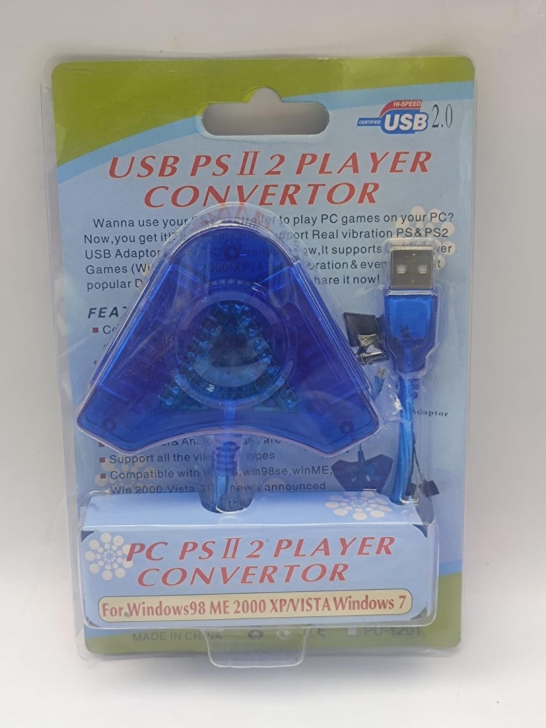 PS2 wired Controller to USB Converter ps2 Joystick Converter Adapter to USB - Image 2